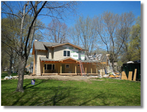 71st Terrace Residence
-progress view of front elevation 71st Terrace Residence
-progress view of front elevation