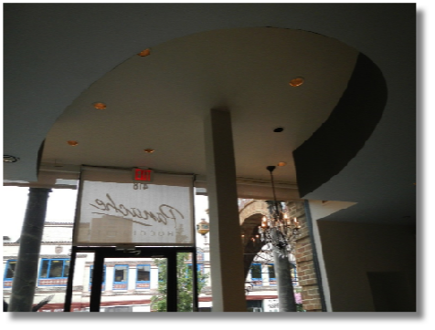 Panache-progress-sales area/customer lounge ceiling detail Panache-progress-sales area/customer lounge ceiling detail