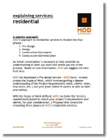 MOD Residential Explanation - 1 MOD Residential Explanation - 1